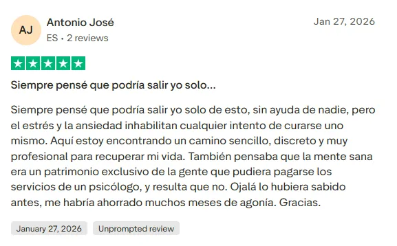 Reseña Trustpilot 5