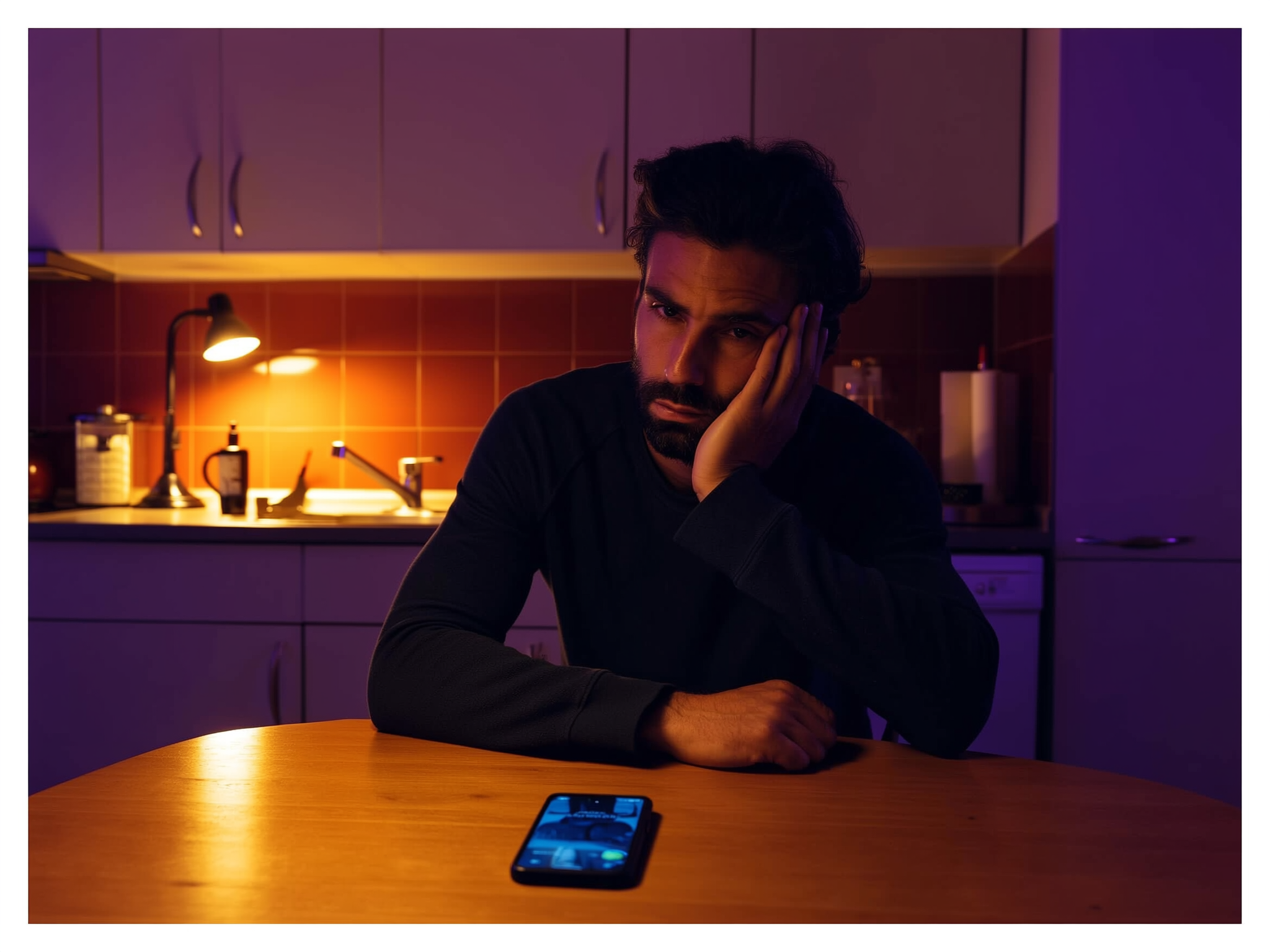 Hombre reconociéndose en aguanta todo solo
