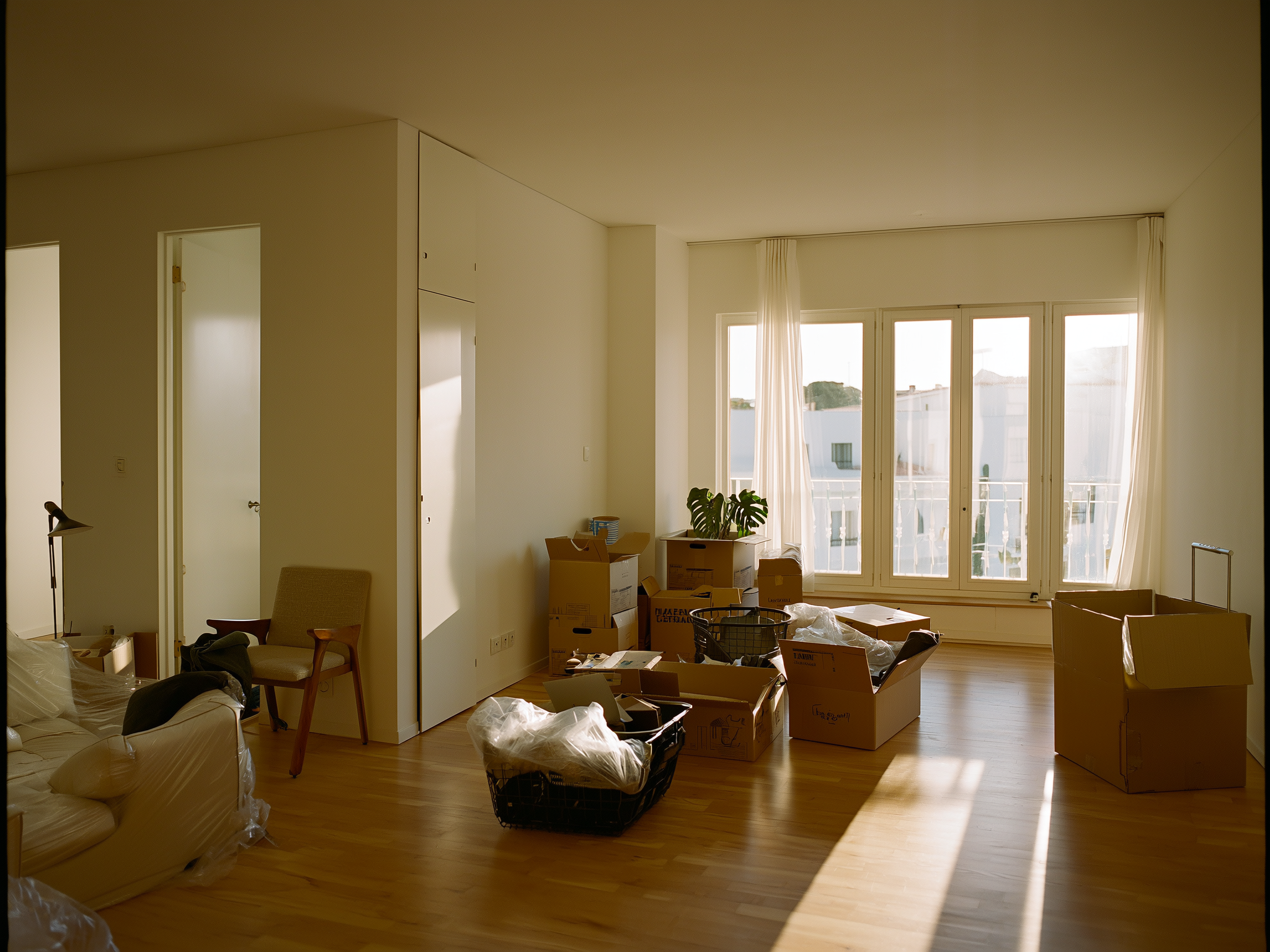 Salón vacío con luz natural suave, representando el proceso de reconstrucción personal