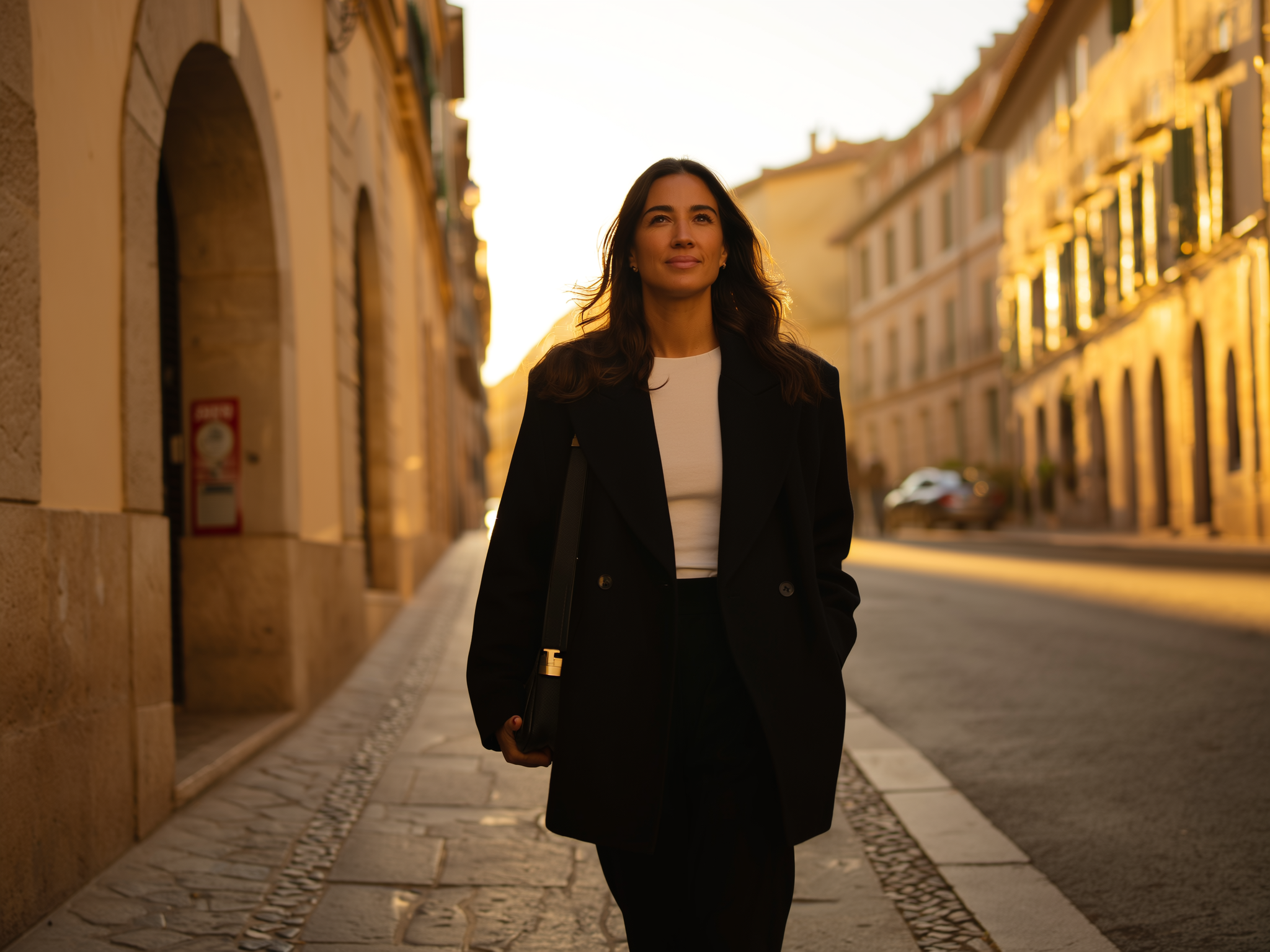 Mujer caminando con confianza hacia su futuro tras superar crisis de pareja