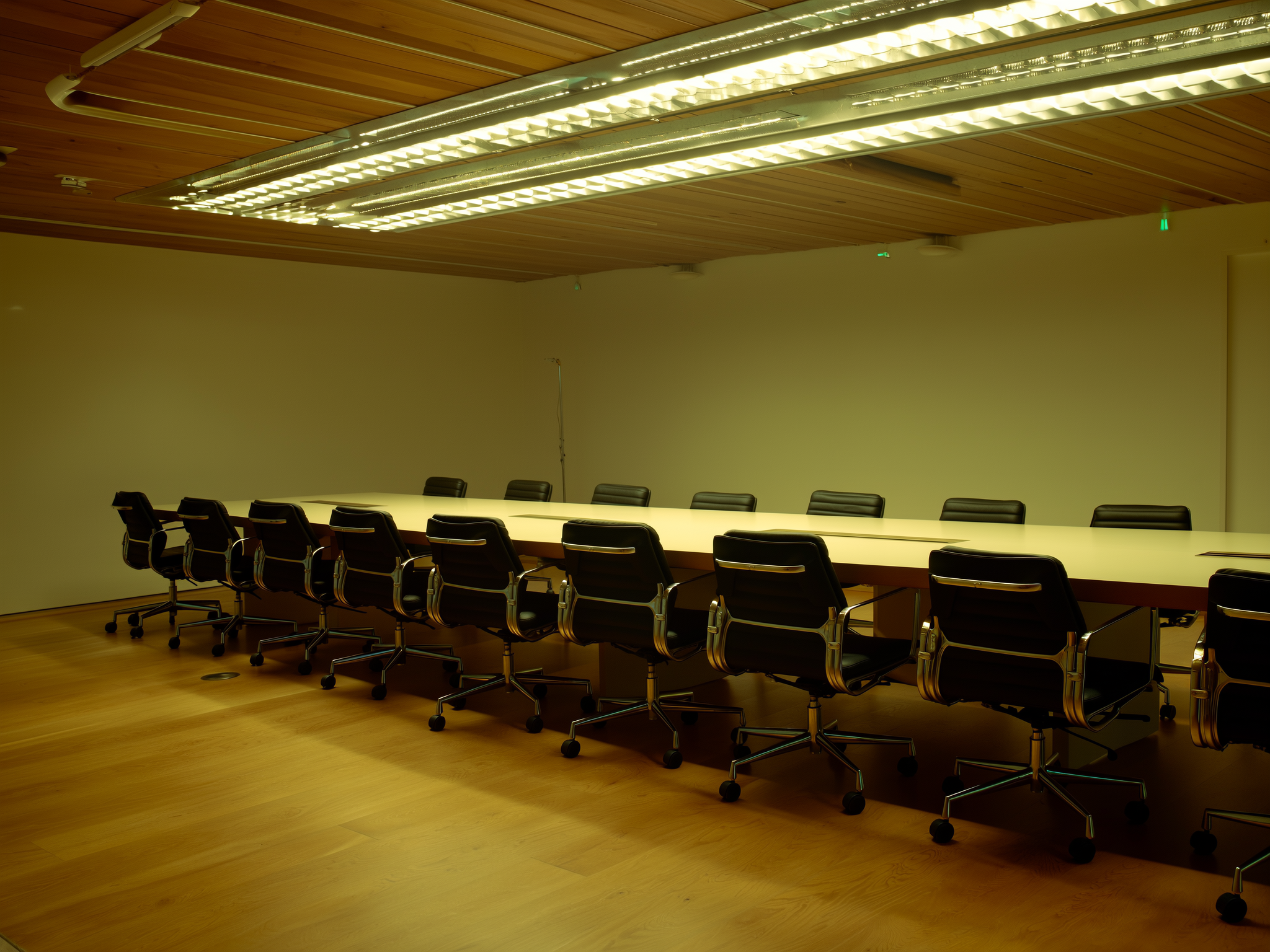 Sala de reuniones vacía simbolizando exclusión laboral