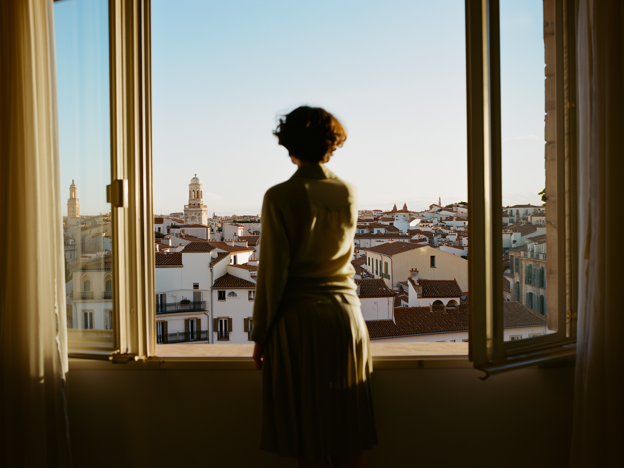 Persona mirando por la ventana de espaldas, simbolizando la necesidad de espacio y distancia emocional