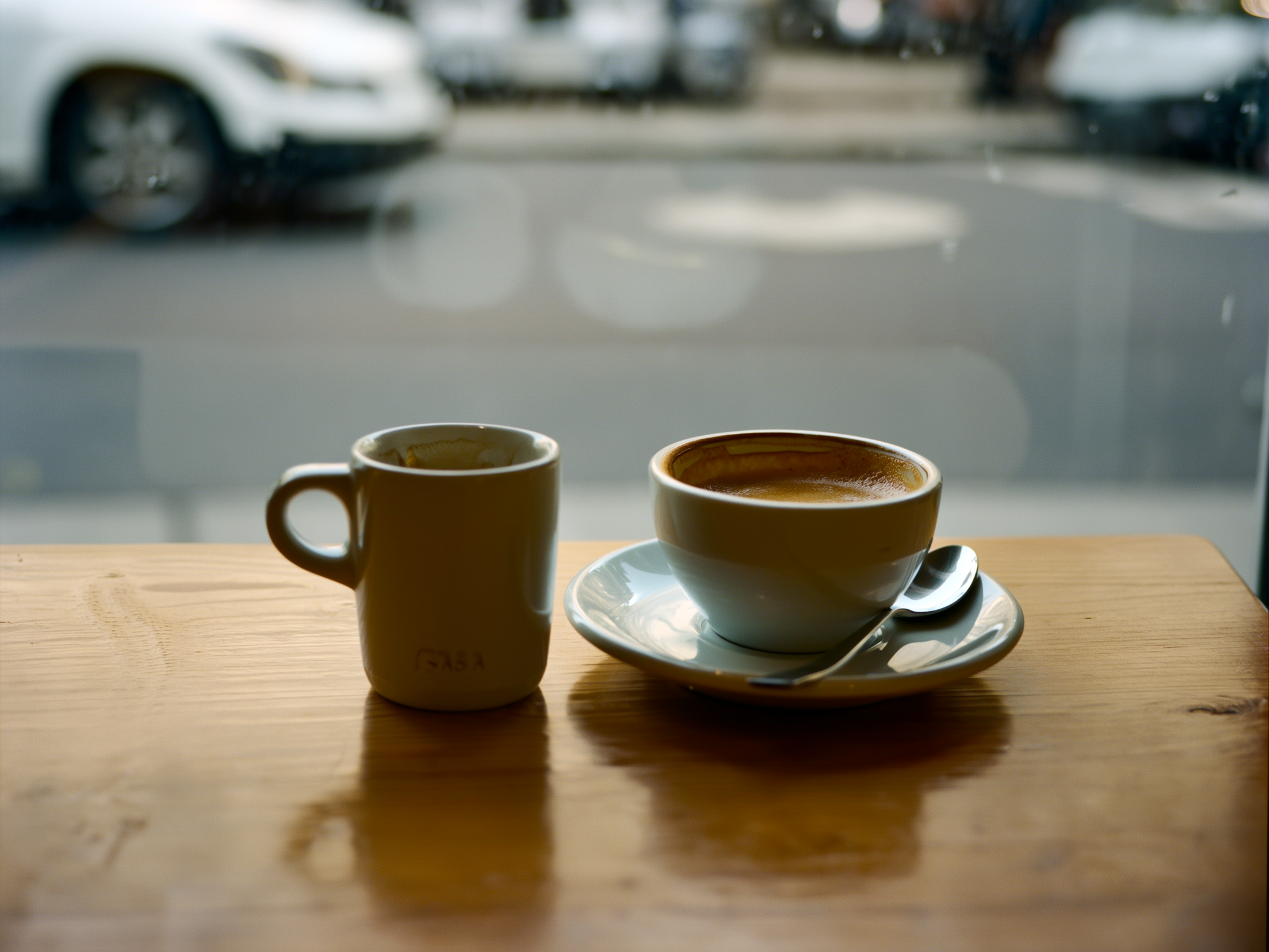 Dos tazas de café simbolizando el desequilibrio en las relaciones narcisistas